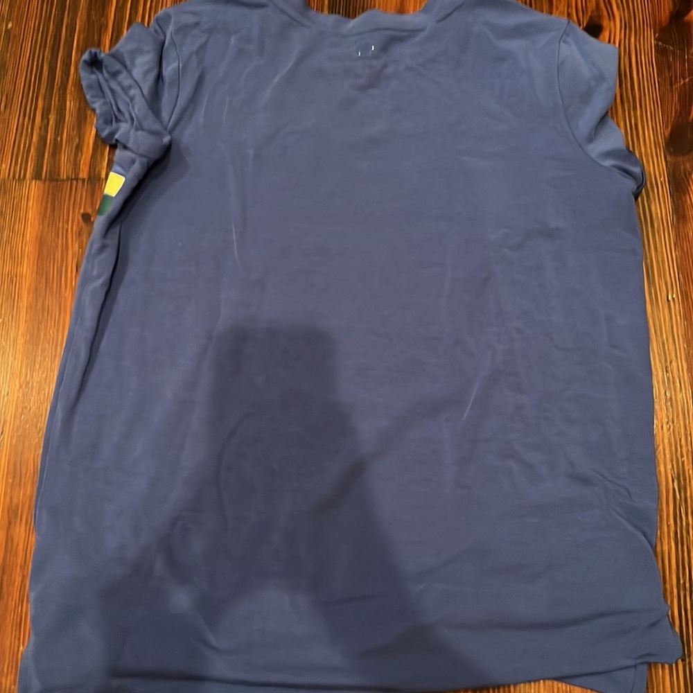 ATHETA BLUE STRIP TOP - Picture 2 of 5